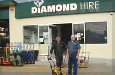 Diamond Hire front view'